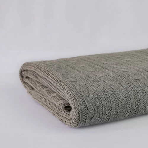 Malha Tricô Trabalhada (0,50 x 1,50) - Cinza