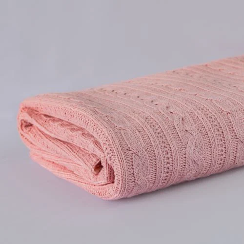 Malha Tricô Trabalhada (0,50 x 1,50) - Rosa Bebê (245)
